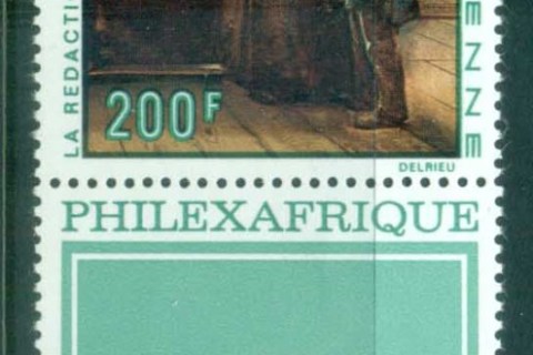 Mali-1968-Painting, PHILEXAFRIQIUE label