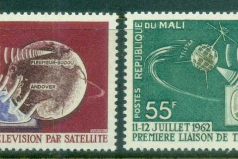 Mali-1962-Telstar, Earth & Satellite