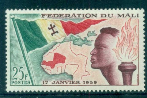 Mali-1959-Foundation-of-the-Federation-of-Mali