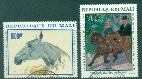 Mali-1967-Art-Horses-FU