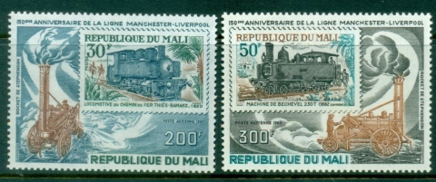 Mali-1980-Airmail-The-150th-Anniversary-of-Liverpool-and-Manchester-Railway-MUH