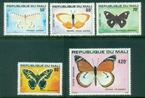Mali-1980-Insects-Butterflies-MUH