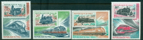 Mali-1980-Mail-Stamps-and-Trains-MUH