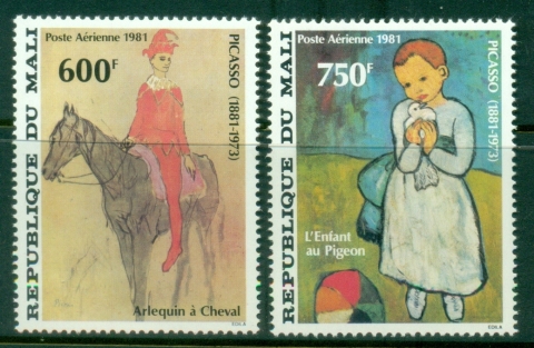 Mali-1981-Picasso-Paintings-MUH