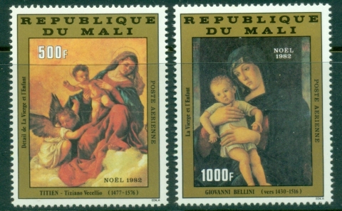 Mali-1982-Madonna-and-Child-Paintings-MUH