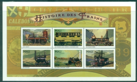 Mali-1996-History-of-Trains-Historic-180f-sheetlet-MUH