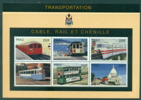 Mali-1996-History-of-Trains-Historic-250f-sheetlet-MUH