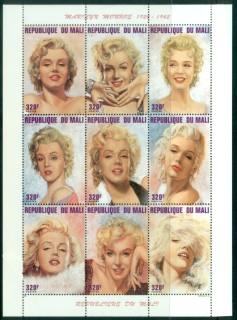 Mali-1996-Marilyn-Monroe-sheetlet-MLH