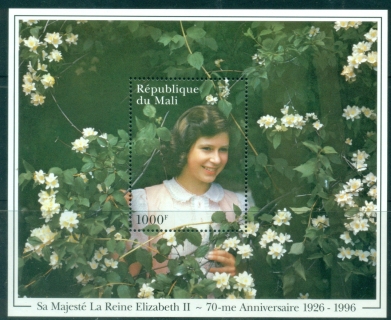 Mali-1996-QEII-70th-Birthday-MS-MUH