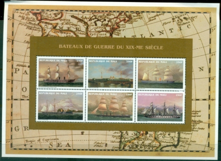 Mali-1996-Warships-250f-sheetlet-MLH