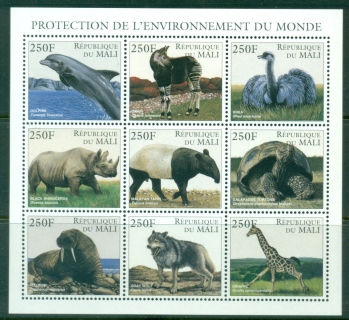 Mali-1997-World-Environmental-Protection-Endangered-Animals-MS-MUH
