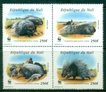 Mali-1998-WWF-Crested-Porcupine-MUH