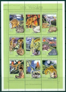 Mali-1999-Rocks-Dinosaurs-and-Volcanoes-250f-sheetlet-MLH
