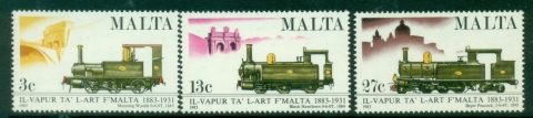 Malta-1983-The-100th-Anniversary-of-the-Valetta-Rabat-Railway-MUH Malta-1983-The-100th-Anniversary-of-the-Valetta-Rabat-Railway-MUH