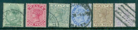 Malta-1885-QV-Queen-Victoria-MH-FU