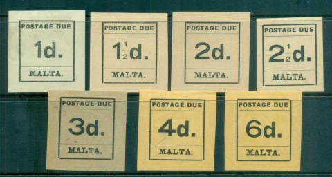 Malta-1925-Postage-Dues-Asst-MLH