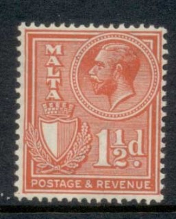 Malta-1930-KGV-Portrait-Postage-revenue-1-5d-MUH