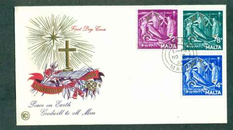 Malta-1964-Xmas-FDC-lot50457