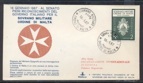 Malta-1967-Sovereign-Military-Order-Recognition-FDC