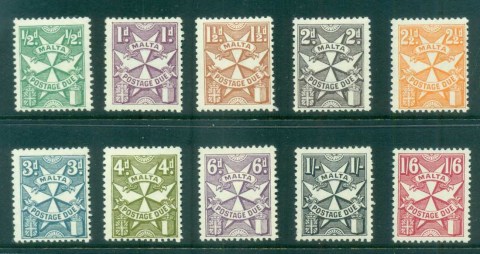 Malta-1968-Postage-Dues-MLH