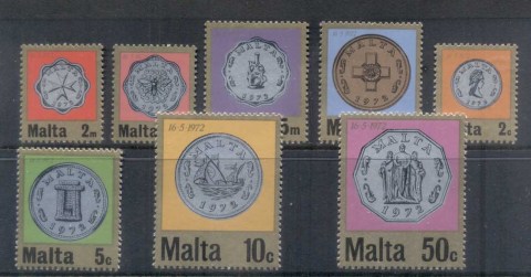 Malta-1971-Decimal-Currency-Coins-MUH