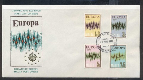 Malta-1972-Europa-Sparkles-FDC