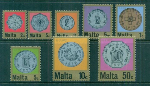 Malta-1972-New-Decimal-Currency-Coins-MLH