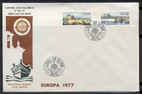 Malta-1977-Europa-Landscapes-FDC