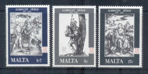 Malta-1978-Engravings-by-Durer-MUH