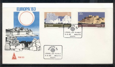 Malta-1983-Europa-Human-Genius-FDC