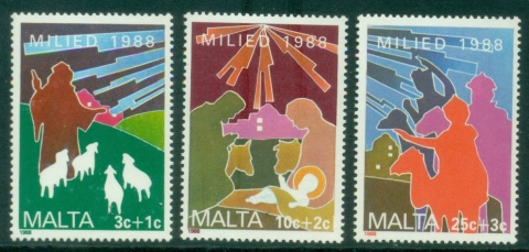 Malta-1988-Christmas-Stamps-MUH