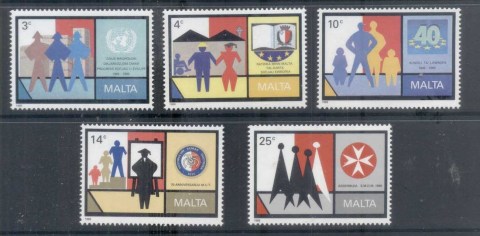 Malta-1989-Anniversaries-Commemorations-MUH