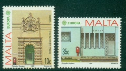 Malta-1990-EUROPA-Stamps-Post-Offices-MUH