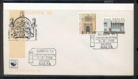 Malta-1990-Europa-Post-Offices-FDC