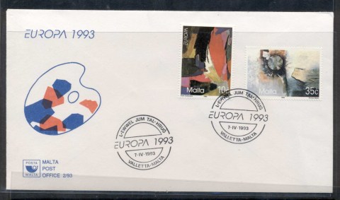 Malta-1993-Europa-Modern-Art-FDC