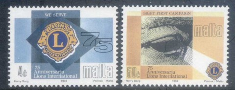 Malta-1993-Lions-Club-MUH