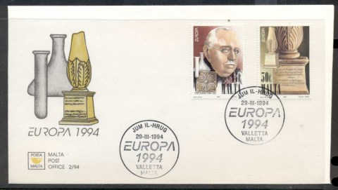 Malta-1994-Europa-Scientific-Discoveries-FDC