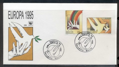 Malta-1995-Europa-Peace-Freedom-FDC