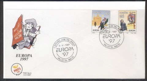 Malta-1997-Europa-Myths-legends-FDC