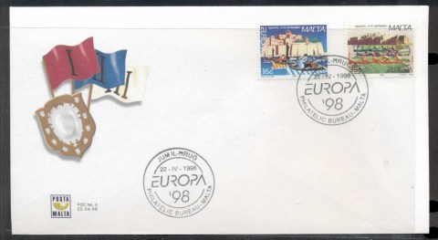 Malta-1998-Europa-Holidays-Festivals-FDC