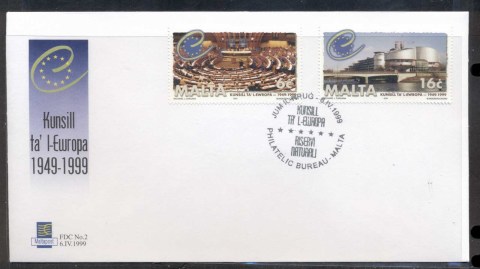 Malta-1999-Council-of-Europe-FDC