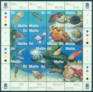 Malta-1999-Marine-Life-of-the-Mediterranean-Sea-MS-MUH-XL-Shipping