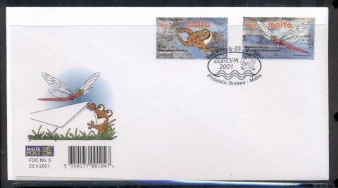 Malta-2001-Europa-Water-FDC