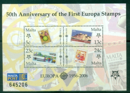 Malta-2006-The-50th-Anniversary-of-the-First-Europa-Stamps-MSA-MUH