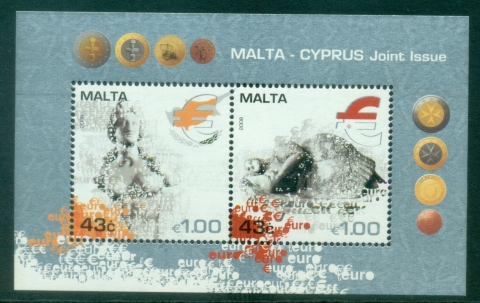 Malta-2008-Adoption-of-the-Euro-Joint-Issue-with-Cyprus-MS-MUH