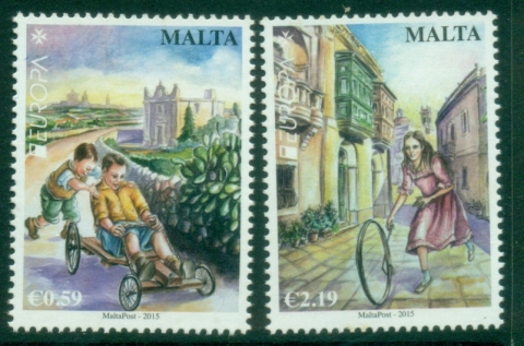 Malta-2015-EUROPA-Stamps-Old-Toys-MUH Malta-2015-EUROPA-Stamps-Old-Toys-MUH