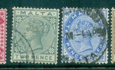 Malta-1885-QV-Queen-Victoria-MH-FU