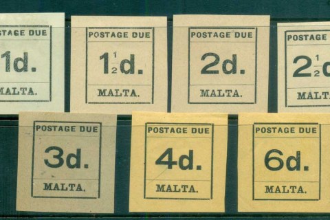 Malta-1925-Postage-Dues-Asst-MLH