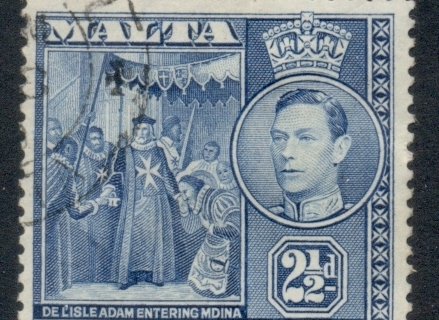Malta-1938-43-KGVI-Pictorial-2-5d-FU