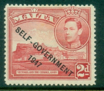 Malta-1948-KGVI-Pictorial-Opt-Self-Government-2d-MLH